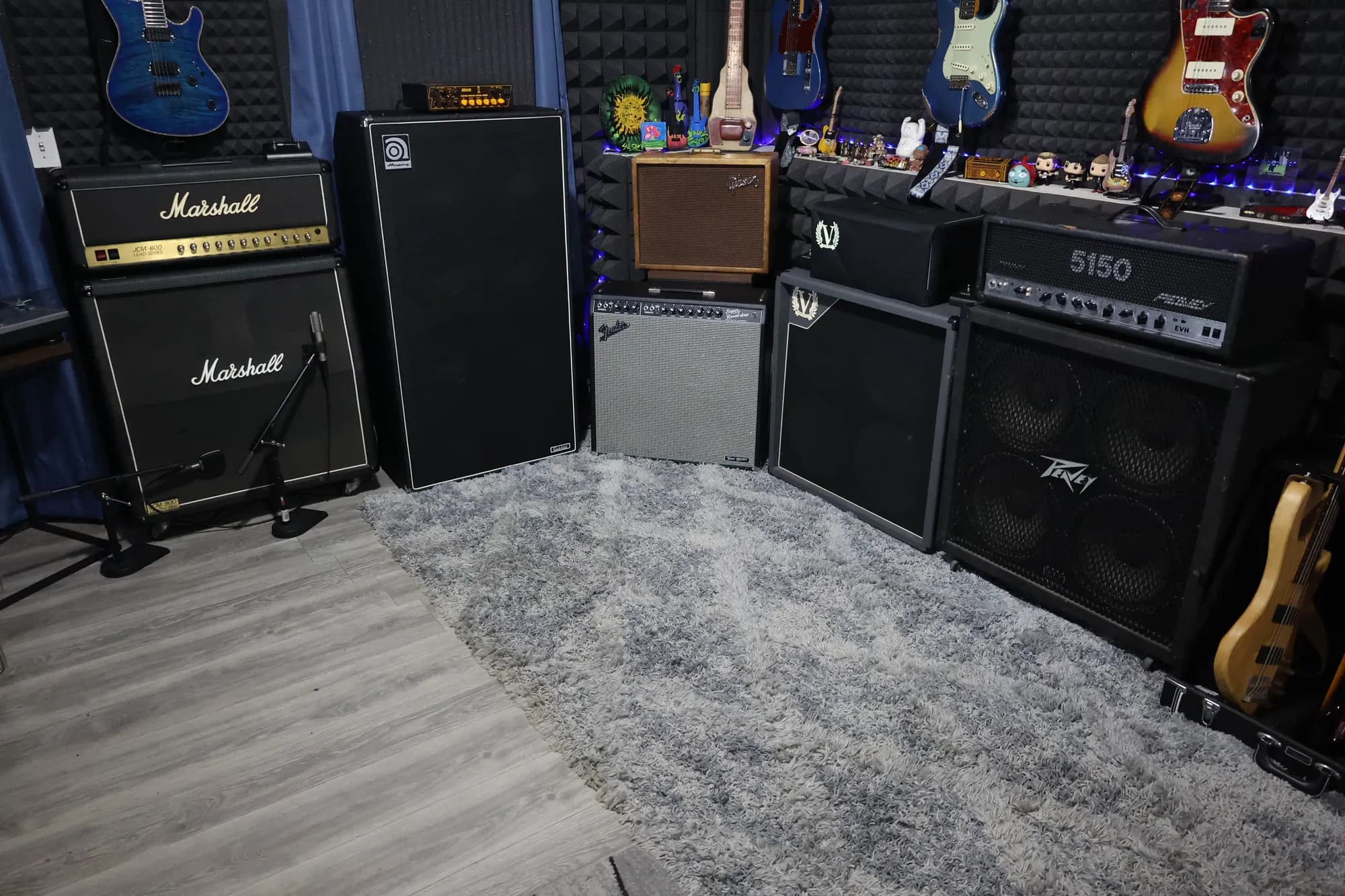 The amplifier collection at Certified Entertainment Studios